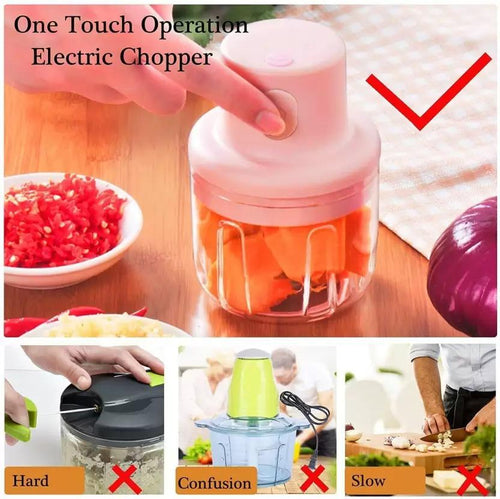 Electric Mini Vegetable Chopper 250ml